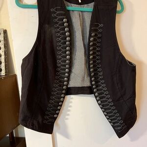One black one white Free people Military vests large